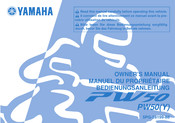 Yamaha PW50Y Manuel Du Propriétaire