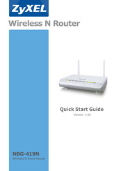 Zyxel NBG-419N Guide De Démarrage Rapide