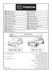 Mazda 4100-78-845 Instructions De Montage