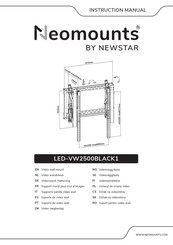 NewStar Neomounts LED-VW2500BLACK1 Manuel