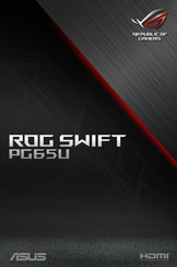 Asus ROG SWIFT PG65U Mode D'emploi