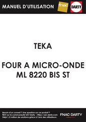 Teka ML 8220 BIS Manuel D'utilisation