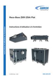 AEREX Reco-Boxx 3700 Flat-H Instructions D'utilisation Et D'entretien