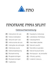 FINO FINOFRAME PMMA SPLINT Notice D'utilisation