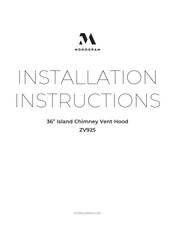 Monogram ZV925 Instructions D'installation