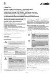 steute Ex AZ 16 Instructions De Montage