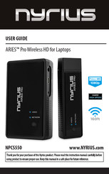 Nyrius ARIES Pro Wireless HD Guide De L'utilisateur