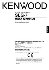 Kenwood SLG-7 Mode D'emploi
