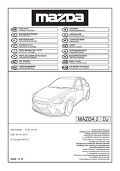 Mazda DC3L-V4-701 Instructions De Montage