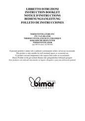 Bimar AX-WF269 Notice D'instructions