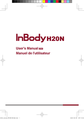 inbody H20N Manuel De L'utilisateur
