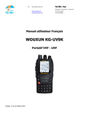 Wouxun KG-UV9K Manuel Utilisateur