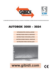 GiBiDi AUTOBOX 3024 Instruction Pour Le Montage