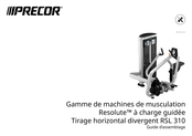 Precor Resolute RSL 310 Guide D'assemblage