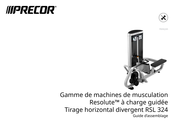 Precor Resolute RSL 324 Guide D'assemblage