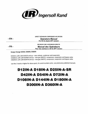 Ingersoll Rand D180IN-A Mode D'emploi