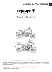 Triumph Trident Manuel Du Propriétaire