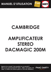 Cambridge Audio DacMagic 200M Manuel D'utilisation