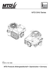 MTD OHV Série Notice D'instruction D'origine