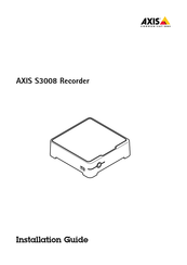 Axis S3008 Mode D'emploi