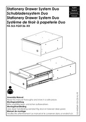 Hettich Drawer System Duo FA-SLS-FG0136 Serie Manuel De Montage