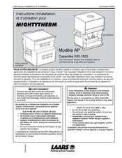 Laars MIGHTYTHERM AP Instructions D'installation Et D'utilisation