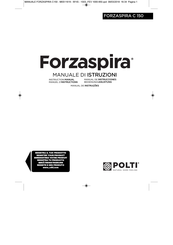 POLTI FORZASPIRA C 150 Manuel D'instructions