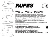 Rupes TA531A Notice D'emploi Et D'entretien