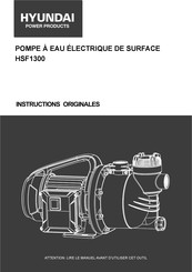 Hyundai HSF1300 Instructions Originales