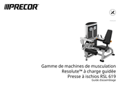 Precor Resolute RSL 619 Guide D'assemblage