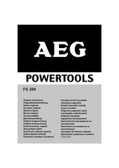 Aeg Powertools FS 280 Notice Originale