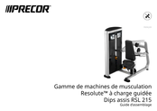 Precor Resolute RSL 215 Guide D'assemblage