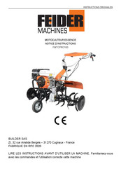 FEIDER Machines FMTCPRO100 Notice D'instructions