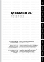 Menzer ETS 150 2.5 Traduction De La Notice D'utilisation Originale