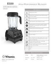 Vitamix E320 Mode D'emploi