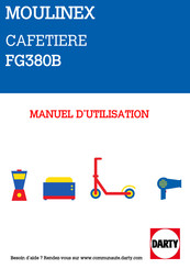 Moulinex FG380B Manuel D'utilisation