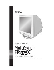 NEC MultiSync FP1375X Manuel D'utilisation