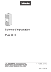 Miele PLW 8616 Schéma D'implantation