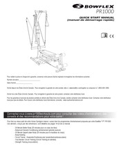 Bowflex PR1000 Manuel De Demarrage Rapide