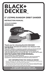 Black & Decker BDERO600 Manuel D'instructions