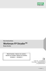 MSA Workman FP Stryder Manuel D'instructions