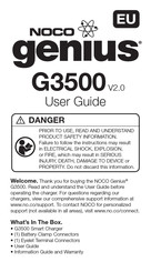 Noco Genius G3500 Mode D'emploi