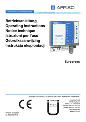 afriso Europress Notice Technique