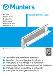 Munters MWI 4408 W Instructions D'assemblage Et D'installation