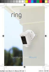 ring Spotlight Cam Mount Mode D'emploi