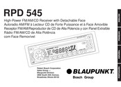 Bosch Blaupunkt RPD 545 Mode D'emploi