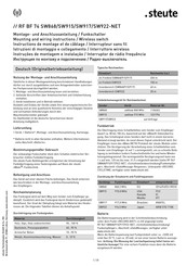 steute RF BF 74 SW868-NET Instructions De Montage Et De Câblage