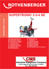 Rothenberger SUPERTRONIC 2 SE Instructions D'utilisation