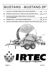 IRTEC MUSTANG SP Manuel D'instructions Pour L'utilisation Et L'entretien