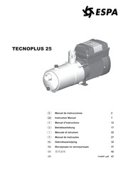 Espa TECNOPLUS 25 Manuel D'instructions